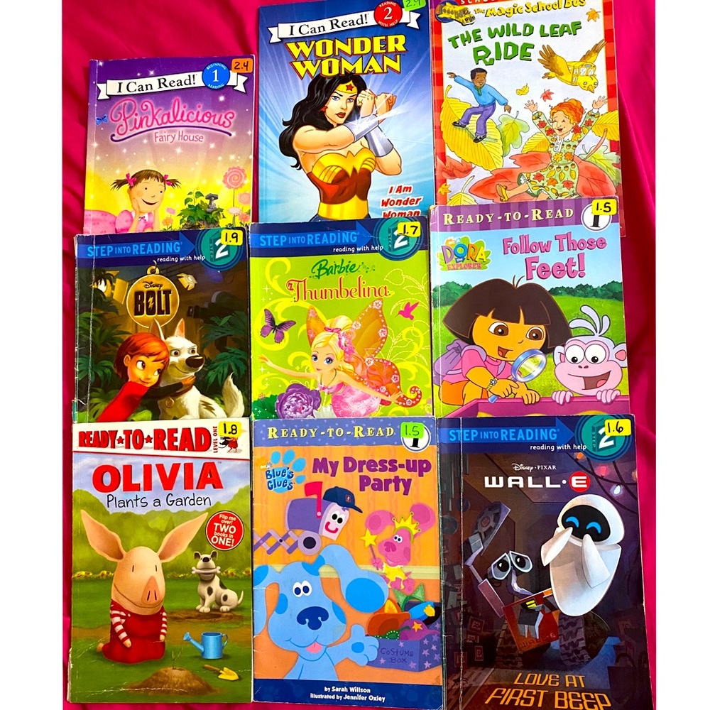 Lot of 9 grade 1-2 Scholastic/Children’s Reading Books